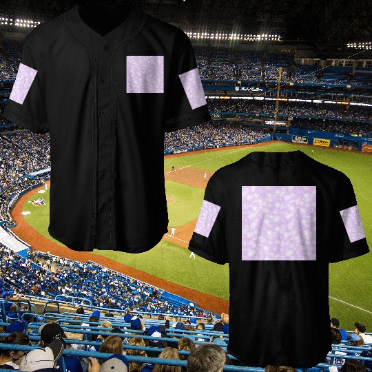 Violet Snowflakes Pattern Baseball Jerseys