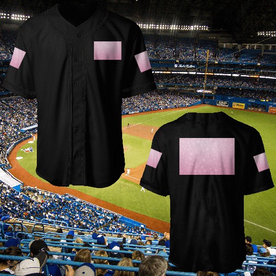 Abstract Pink Snowflakes Pattern Baseball Jerseys