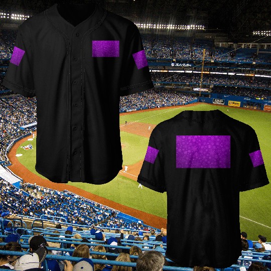 Purple Snowflakes Aesthetic Pattern Baseball Jerseys