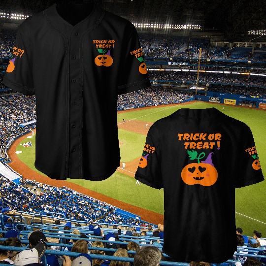 Halloween Scary Evil Pumpkin Funny Pumpkin Head Baseball Jerseys