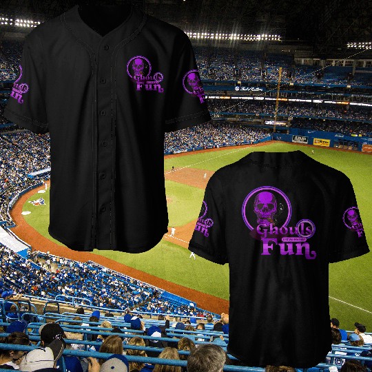Ghouls Just Wanna Have Fun Purple Halloween Baseball Jerseys