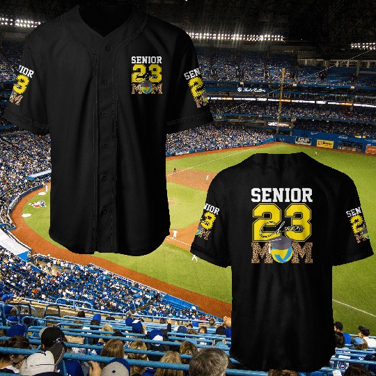 Cheer Mom Senior Class Of 2023 Volleyball Fan Gift Baseball Jerseys