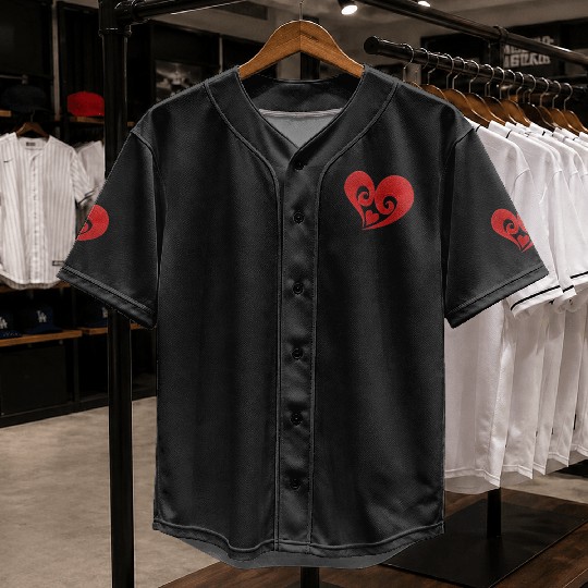 LOVE, LOVE, LOVE. Hearts and Love. Baseball Jerseys