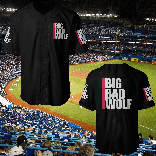 big bad wolf quote Baseball Jerseys