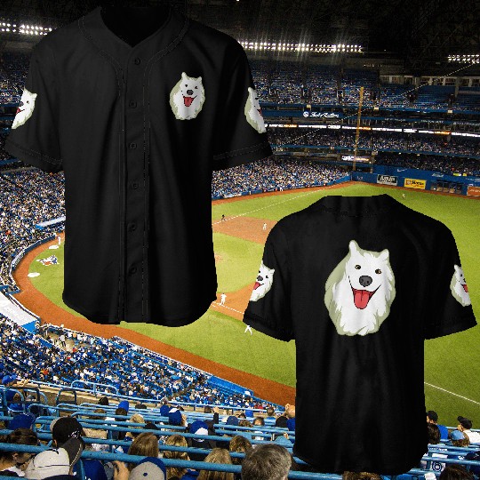 Samoyed Cute Puppy Dog Owners Pet Lover Gift Ideas Baseball Jerseys