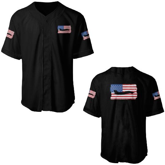 F-14 Tomcat Fighter Jet American Flag F14 Tomcat Baseball Jerseys