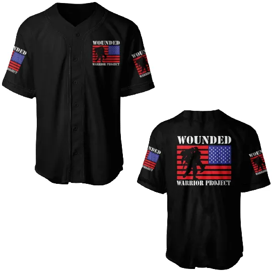 Wounded Warrior Project Us Flag Baseball Jerseys