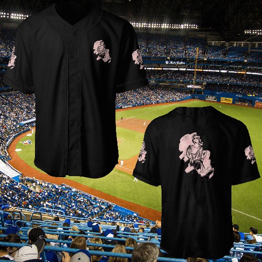 Roses in the Shadow (Pink Shadow Lady) Baseball Jerseys