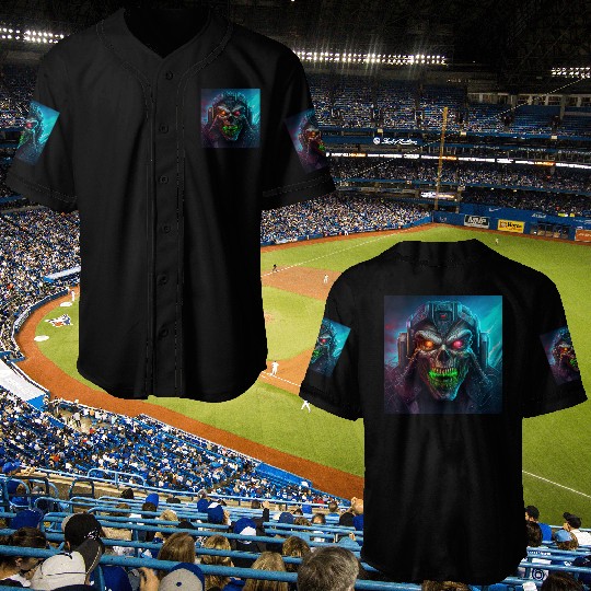 ZOMBIE IRON MAIDEN (version 8) Baseball Jerseys