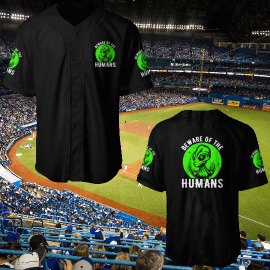 Alien, Aliens, UFO, UAP, Space Unknown Flight Baseball Jerseys