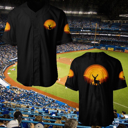 Deer shadow Baseball Jerseys