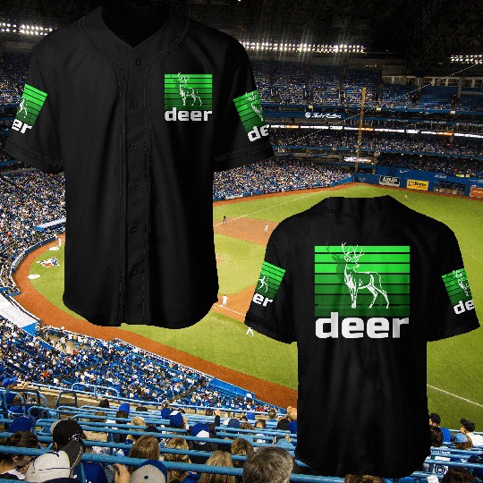 deer graphic Baseball Jerseys