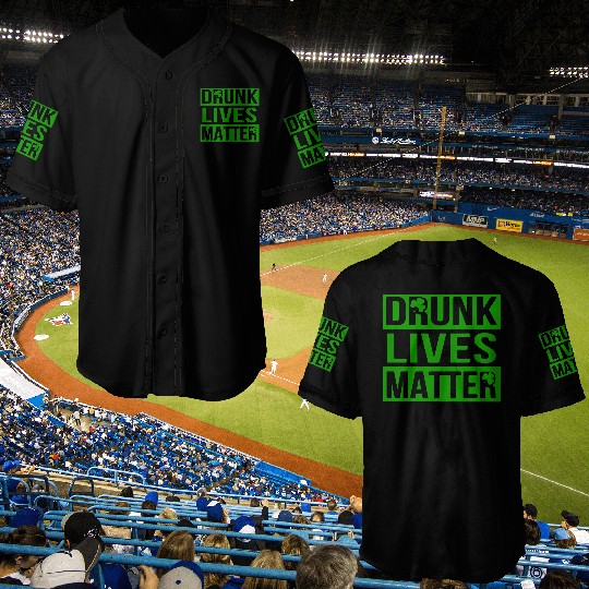 Drunk Live Matter Saint Patrick's Day Baseball Jerseys