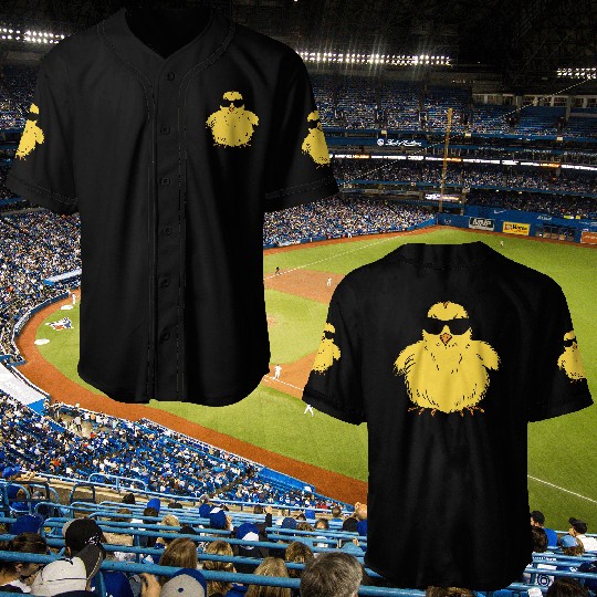 Easter Chick with Sunglasses Baseball Jerseys