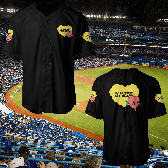 Gotta Follow My Heart Anti Valentine Heart Baseball Jerseys