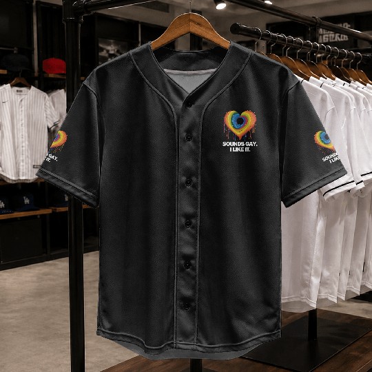 Sounds Gay I' Like It Pride Month Lesbian Gay Bi Baseball Jerseys