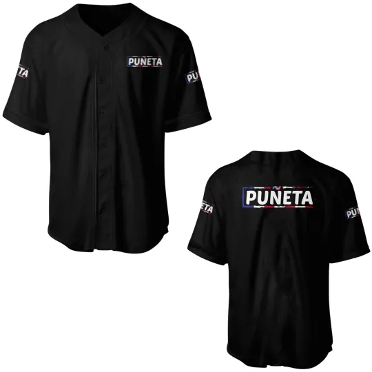 Patriotic Puerto Rico Puneta Flag Baseball Jerseys