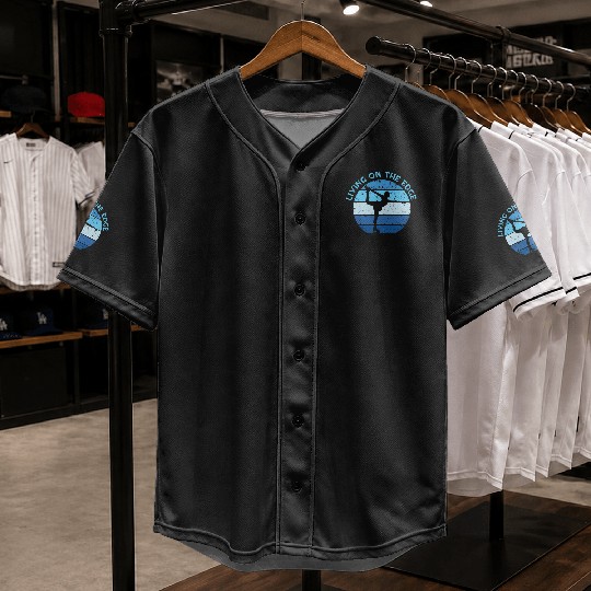 Living On The Edge Figure Skating Baseball Jerseys
