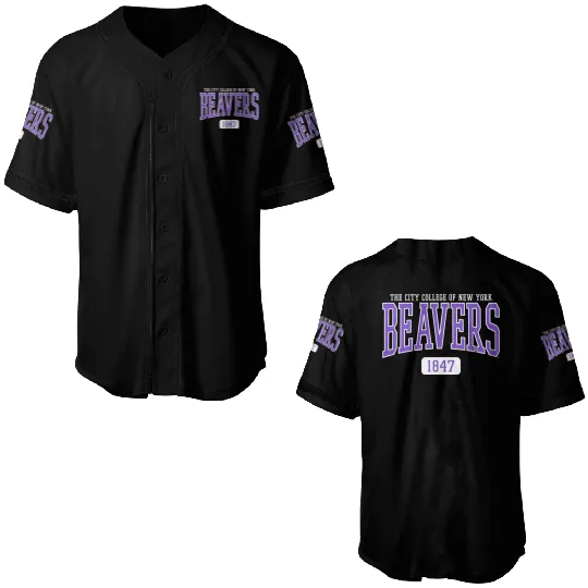 City Of New York Ccny Beavers Est Date Baseball Jerseys