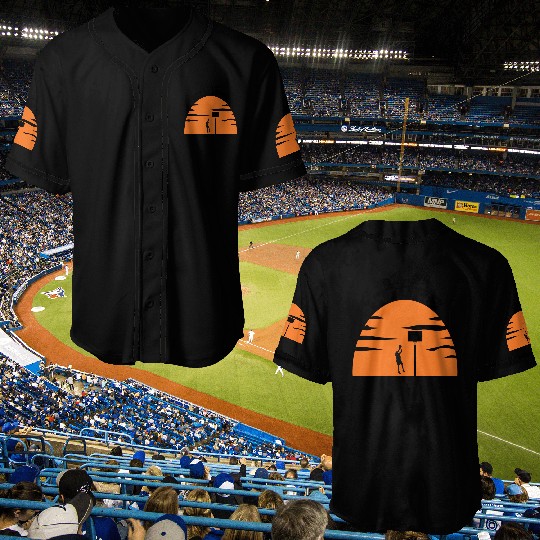 Basketball Gift: Sunset Hoops Baseball Jerseys