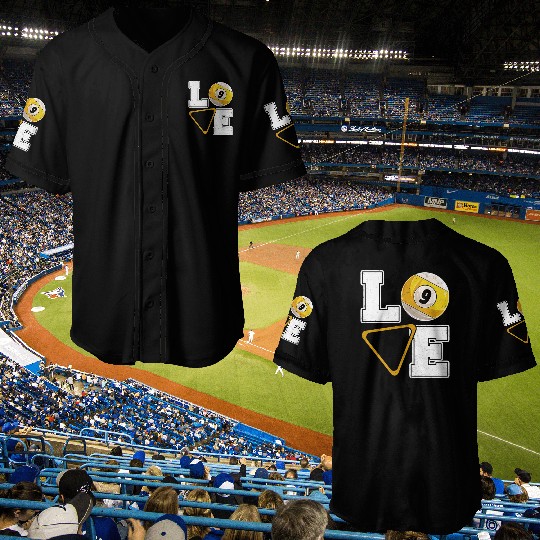 Billiards Love Pool Player Billiards Lover Baseball Jerseys