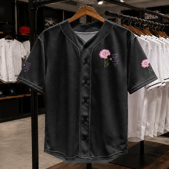 Flowers For Spring And A Positive Mind Baseball Jerseys