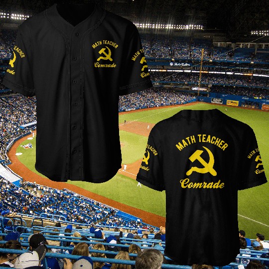 Communist Math Teacher Math Teacher Comrades Baseball Jerseys
