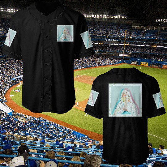 Virgin Mary Praying Baseball Jerseys