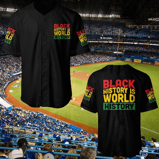 Black History Is World History Baseball Jerseys