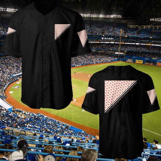 Geometric Design Circles And Triangle Baseball Jerseys