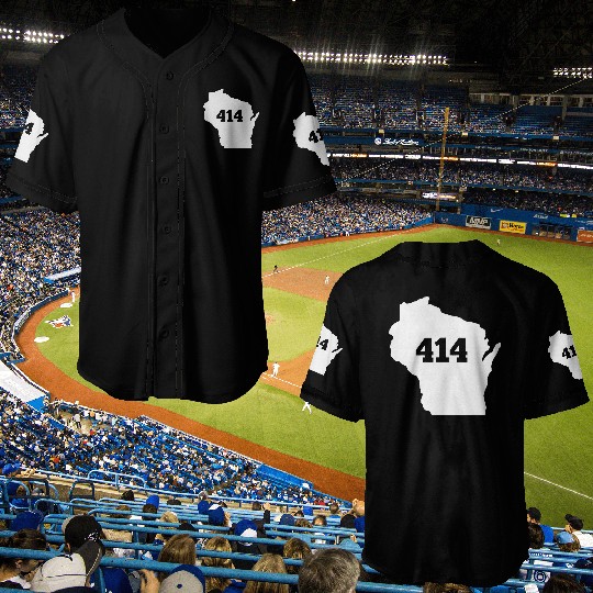 Wisconsin 414 Area Code Baseball Jerseys