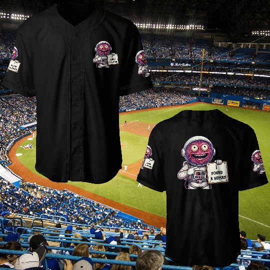 I found Human , Alien sticker Baseball Jerseys