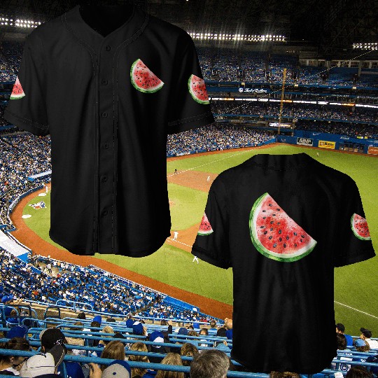 Watermelon Clipart - Fresh Summer Fruit Designs, Baseball Jerseys