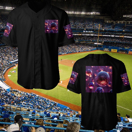 Purple Orbs Baseball Jerseys