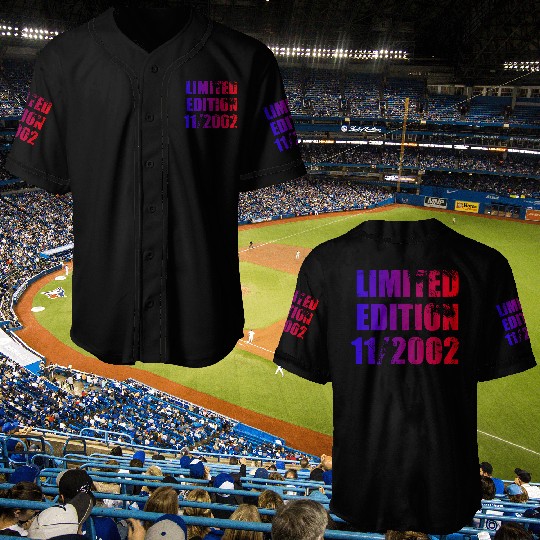 22nd birthday Limited Edition 11/2002 Baseball Jerseys
