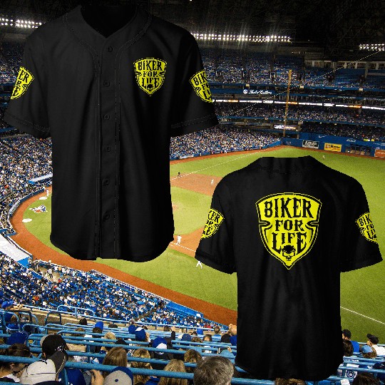 Biker For Life Shield LIKE US ON FACEBOOK # Baseball Jerseys