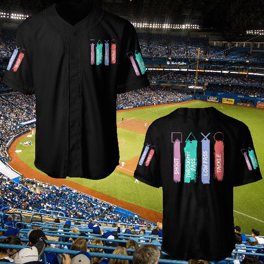 Playstation Button Baseball Jerseys