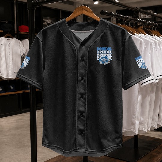 Spinning Dreidels Hanukkah Fun Baseball Jerseys