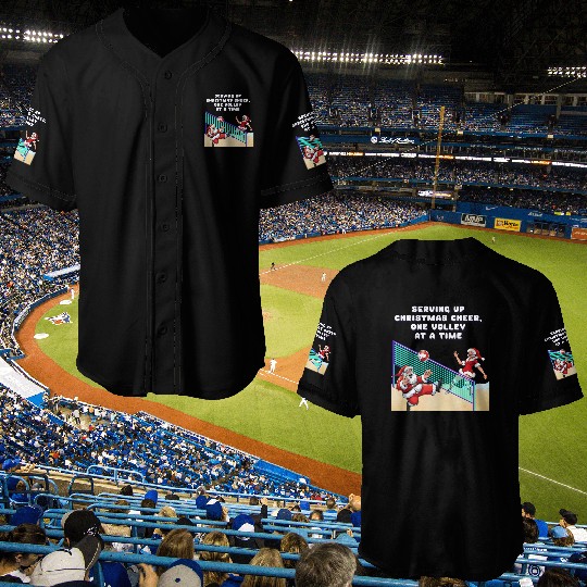 Serving Up Christmas Cheer, One Volley At A Time Baseball Jerseys