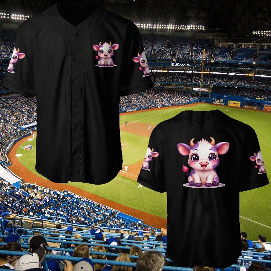 blueberry cow Gift unique Baseball Jerseys