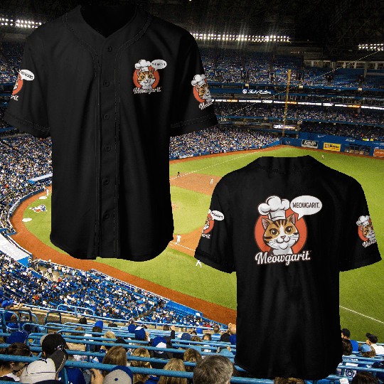 Meowgarit the Chef Baseball Jerseys