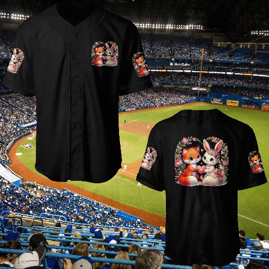 Beautiful couple heartvalentine's day design Baseball Jerseys