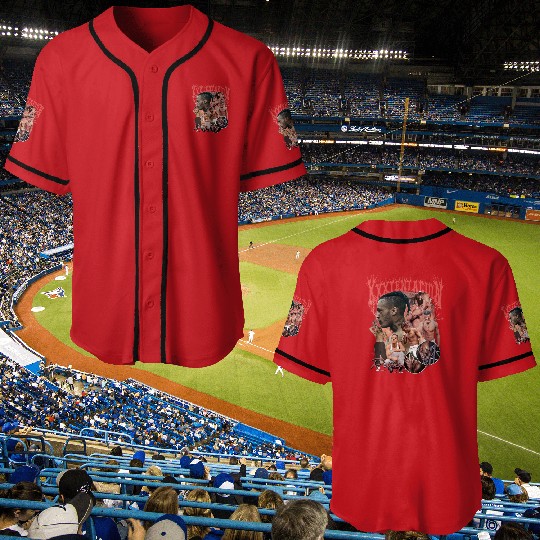 XXXTentacion Baseball Jerseys, Hip-Hop Rap Graphic Baseball Jerseys, XXXTentacion Graphic Baseball Jerseys