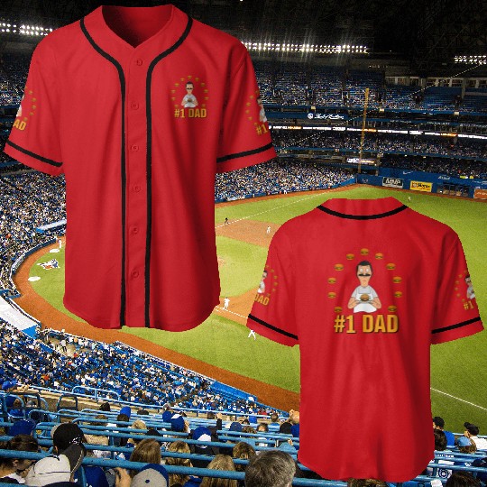 bobs burgers 1 dad Baseball Jerseys