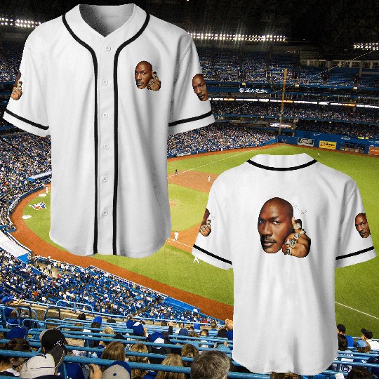 Michael Jordan Six Championship 6 Rings Baseball Jerseys