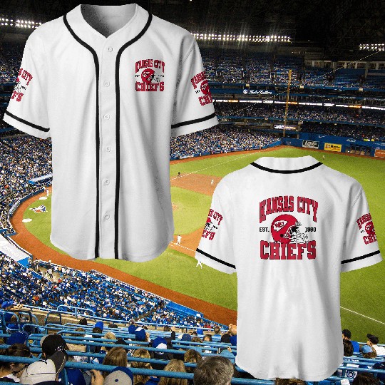 KC Chiefs Football Team Baseball Jerseys