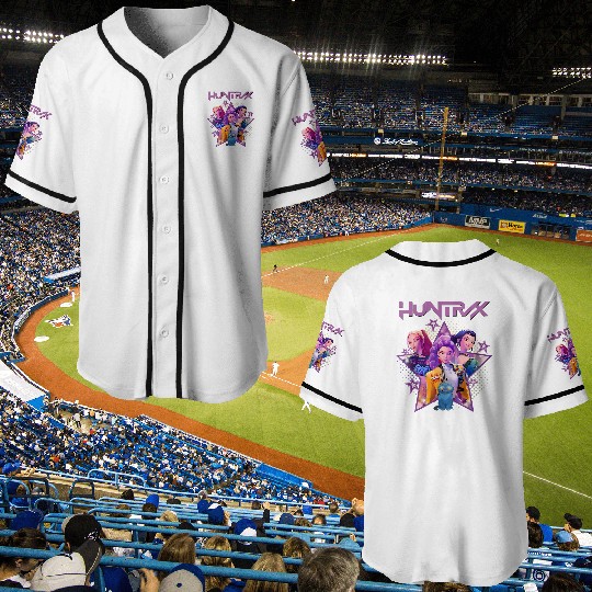 Huntrix Merch, Kpop Demon Hunters Girls Baseball Jerseys, Kpop Demon Hunter Merch, Saja Girls Fan Baseball Jerseys, Rumi, Mira, Joey Baseball Jerseys, Gift for Huntrix fan
