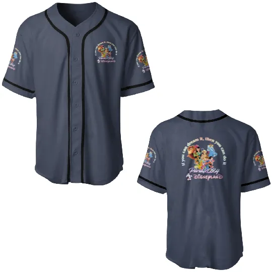 Paris 2024 Disneyland Tour 3/4 Short Sleeve Baseball Jerseys