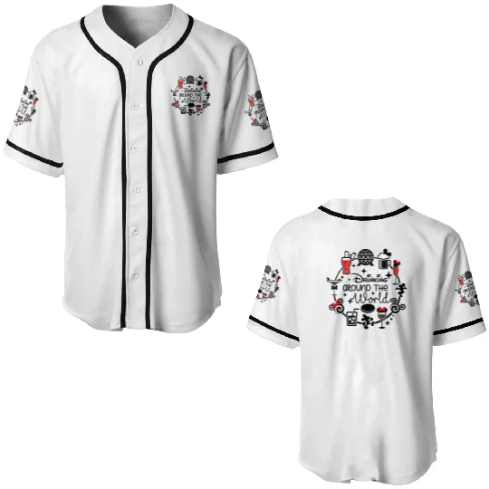 Disney Epcot Around the World, Matching Disney Baseball Jerseys, Disney vacation 2022