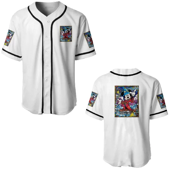 Disney Sorcerer Mickey Baseball Jerseys, Mickey Mouse Magic